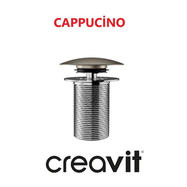 Creavit SF030.SYM Siyah Mat Pop Up Taşmasız Lavabo Sifon Başlığı