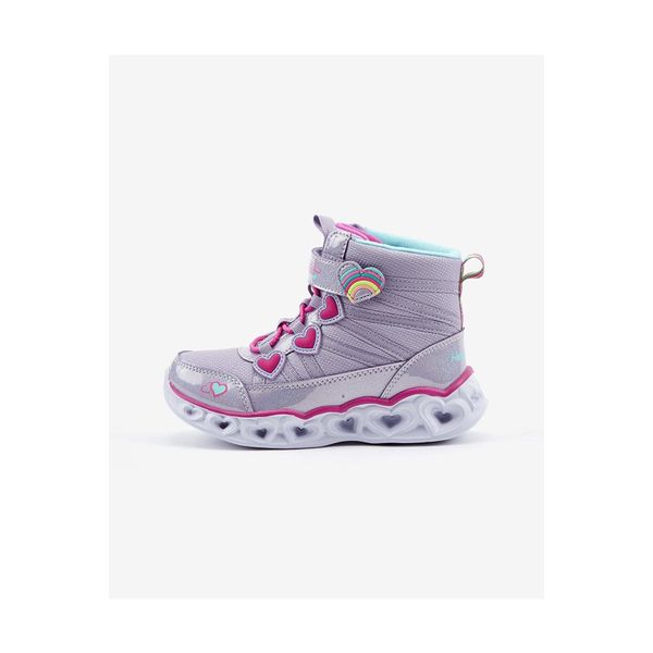 Skechers 302668L Lvmt Heart Lights Mor Kız Çocuk Bot