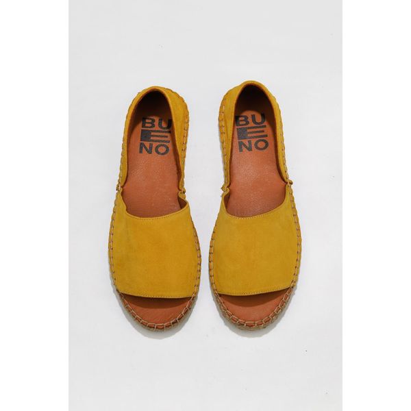 Bueno Shoes 01WQ2413 Sarı Süet Kadın Babet