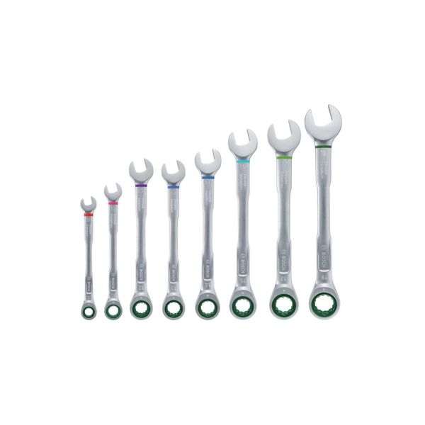 Bosch 1600A027PS 8 Parça Cırcırlı Kombine Anahtar Seti