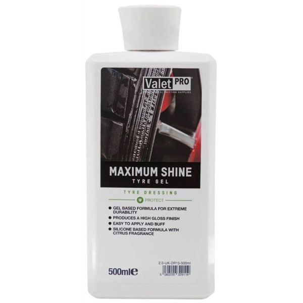 Valet Pro Maximum Shine Tyre Gel 500 ml Lastik Parlatıcı Jel