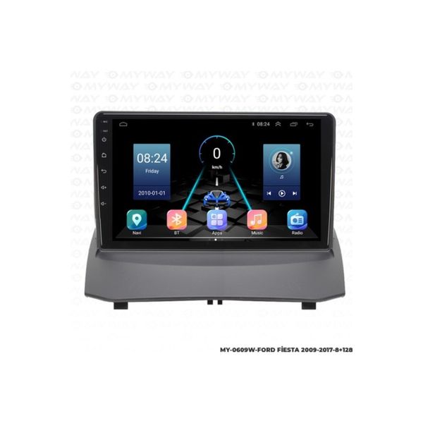 Myway Ford Fiesta 8 GB Ram 128 GB HDD Android Multimedya Carplay Navigasyon Ekran