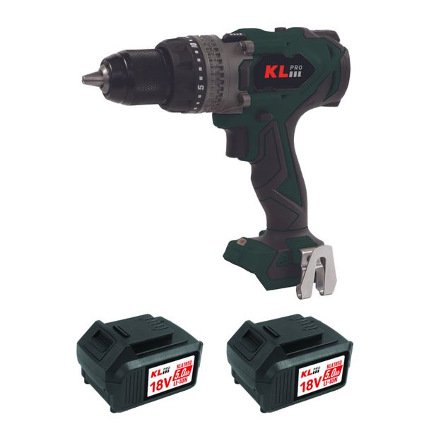 Klpro KLDM18BHX-50 18V/5.0Ah. 150 nm Kömürsüz Çift Akülü Şarjlı Darbeli Matkap