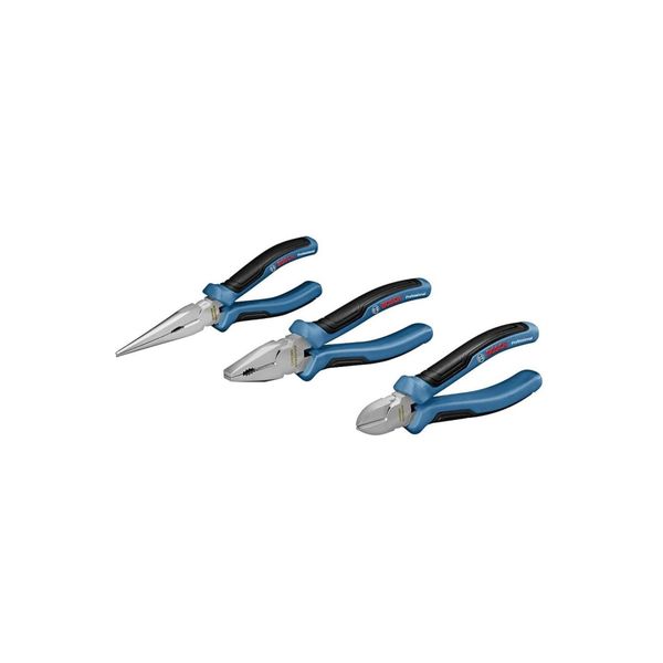 Bosch 1600A016BG 3 Parça Profesyonel Yan Keski + Kargaburun + Pense Seti
