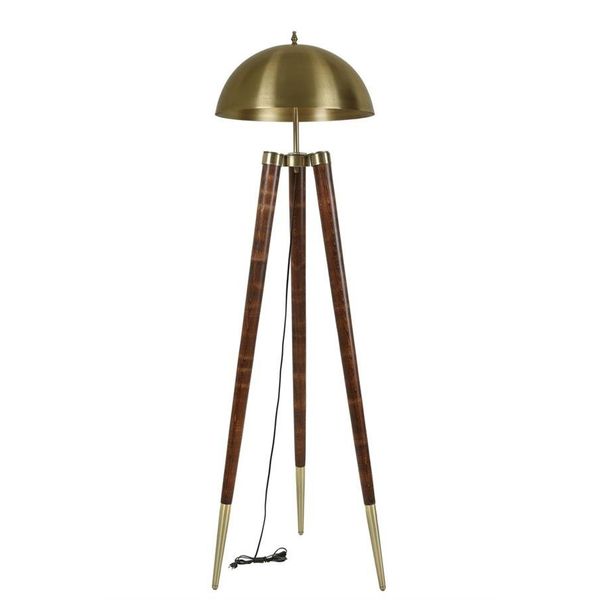 Lumexx Stil Büyük Retro Başlıklı Eskitme Ceviz Lambader