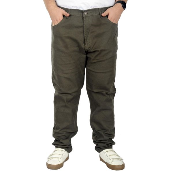 Mode XL 22920 Haki Classic 5 Cep Doğa Gabardin Erkek Pantolon