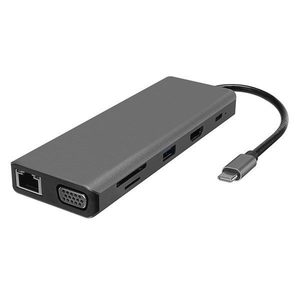 Hytech HY-USBC32 4K 2K Ultra HD Gri Metal Type-C Adaptör