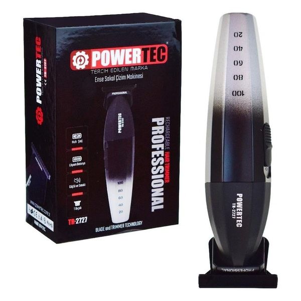 Powertec TR-2727 Siyah Tıraş Makinesi