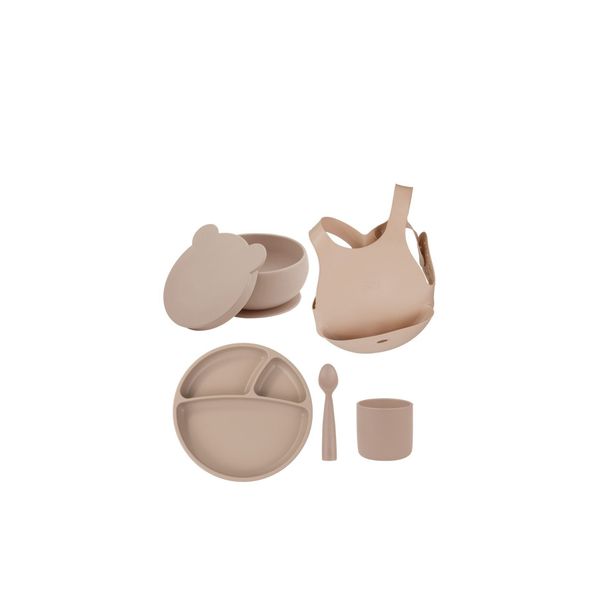 Oioi BLW Bubble Beige 5'li Beslenme Set
