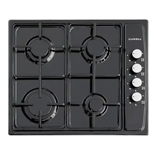 Luxell LX-420 F 4 Gözlü Gazlı Emaye Yüzeyli Set Üstü Ocak Siyah