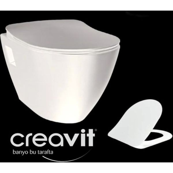 Creavit TP325 Terra Asma Klozet +Duck Yavaş Kapanan PP Kapak