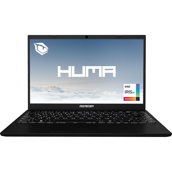 Monster Huma H4 V5.2 Black i7-1255U 16GB RAM 500GB SSD FreeDOS 14.1 inç Laptop - Notebook