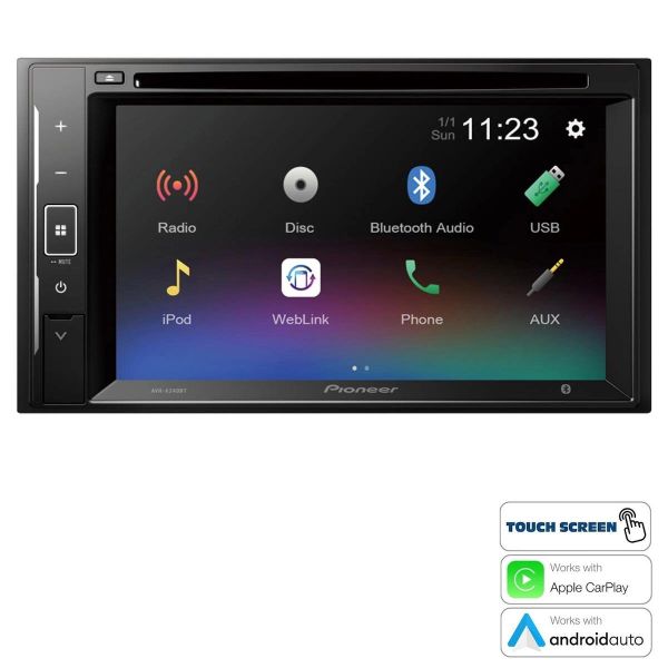 Pioneer Avh-A240BT 6.2 Bluetoothlu Double Teyp