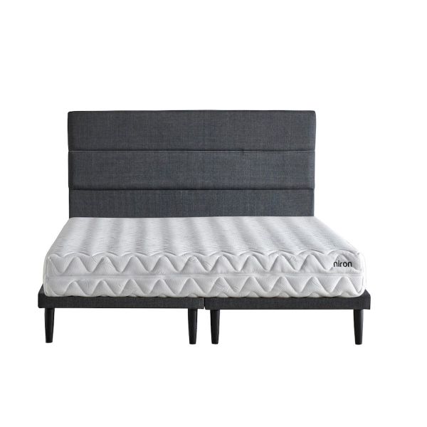 Ruum Store Violet Yatak Seti 160x200 cm Çift Kişilik Yatak Baza Başlık Takımı Orta Sert Yatak Mor Baza ve Başlığı