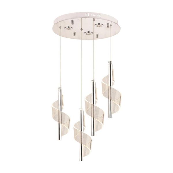Eray Aydınlatma P7077-3+1 4'lü Krom Sarkıt Led Avize