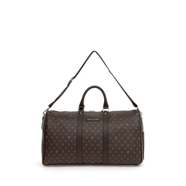 Pierre Cardin 04PC001207-B Kahve Monogram Unisex Seyahat Çantası