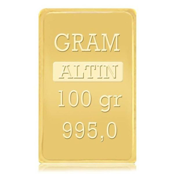100 gr 24 Ayar Külçe Altın