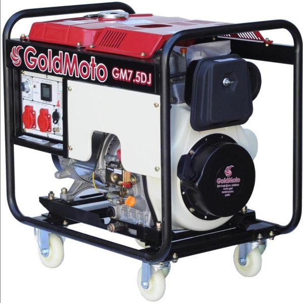 GoldMoto GM7.5DJ 6.9 KVA Monofaze Marşlı Dizel Jeneratör
