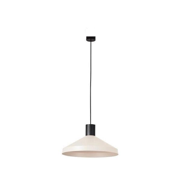 Rsylight 25 cm Retro Metal Rustik Dekoratif Beyaz Tekli Sarkıt Avize