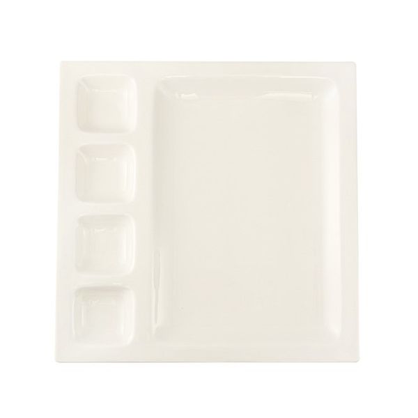 Porland Alumilite 33 cm 6 Adet Bölmeli Kahvaltı Tabağı