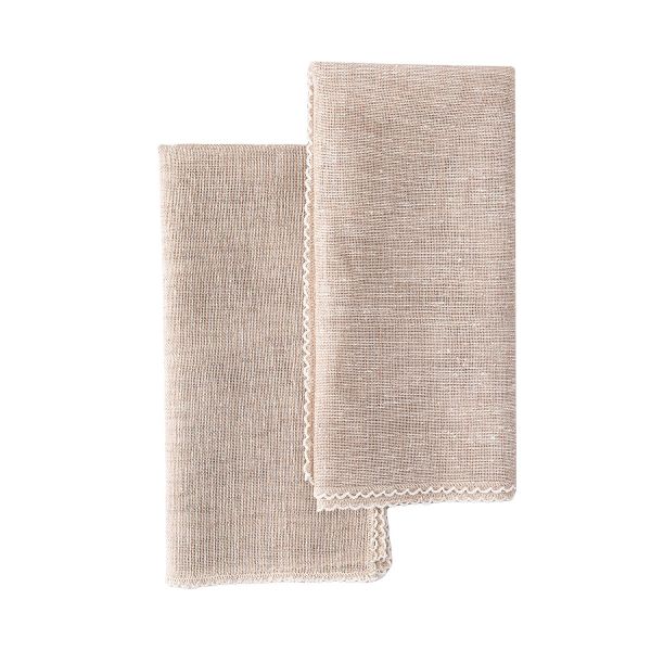 Porland Mell 2'li 45x45 cm Naturel Peçete