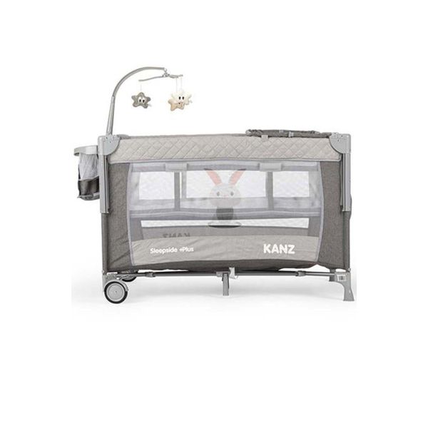 Kanz Sleepy Side Plus Gri Anne Yanı Oyun Parkı