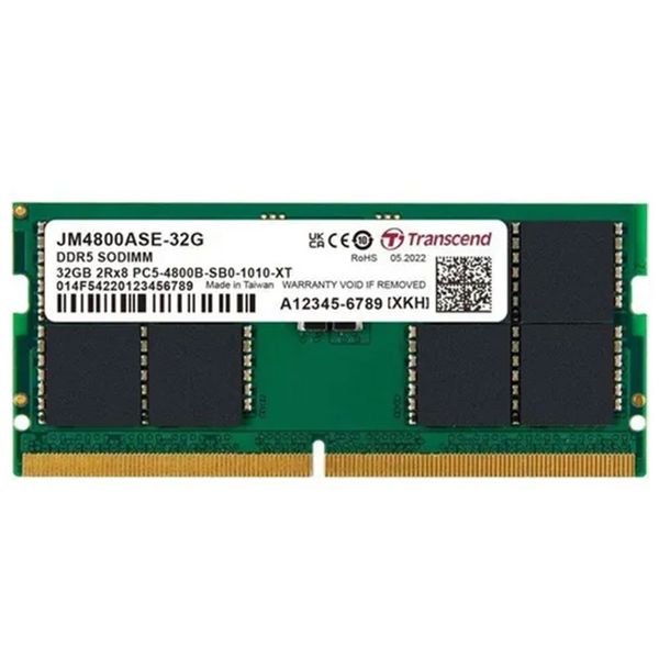 Transcend Jm4800ase-32g 32 Gb Ddr5 4800 MHz Cl40 1.1 V Notebook Ram