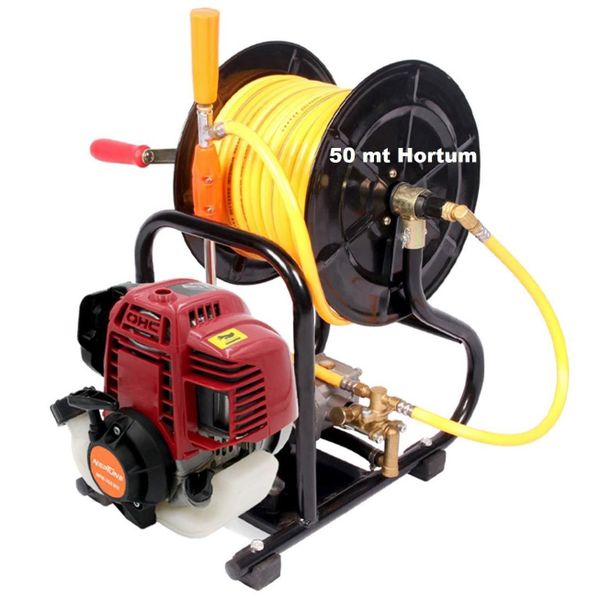 Garden Pro GP-900/4T Makaralı 4 Zamanlı 50 mt Hortumlu İlaçlama Makinesi