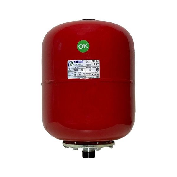 Cruwa CRW18S 18 lt 0-10 Bar Silindirik Tip Hidrofor ve Genleşme Tankı