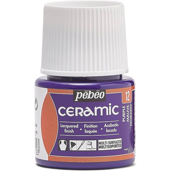 Pebeo 025 Purple 45 ml Seramik Boyası