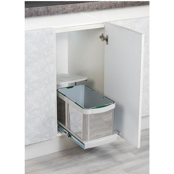 Starax S-2574-g 16 Lt Teleskopik Raylı Plastik Çöp Kovası