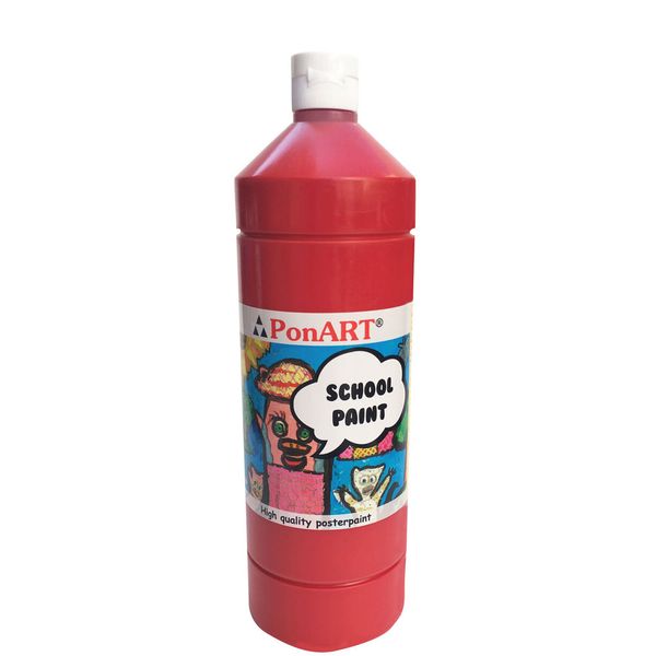 Ponart School Paint PSP-2207 1 lt Açık Kırmızı Tempera Boya