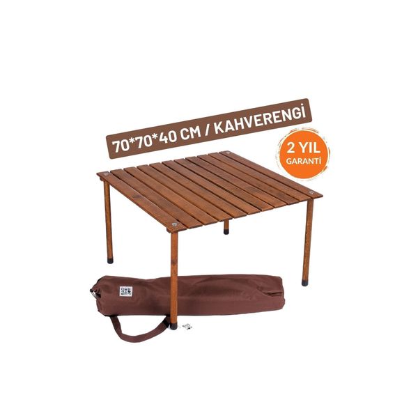 Bag The Joy Antrasit 70x70x40 cm Rulo Kamp Masası