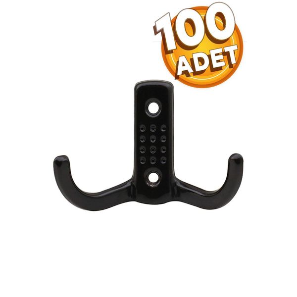 Badem10 100 Adet Portmanto Vestiyer Noktalı Duvar Metal Askı