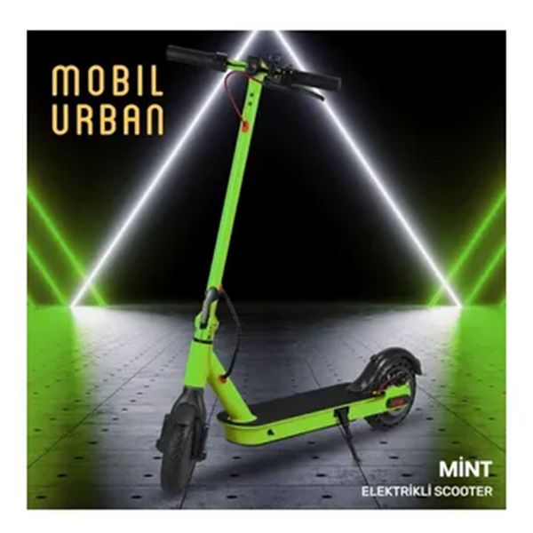 Mobil Urban Mint Led Ekranlı Katlanabilir Yeşil Elektrikli Scooter