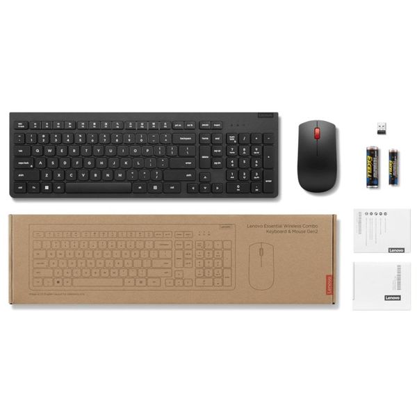 Lenovo 4X31N50744 Essential Gen 2 1600DPI Mouse Klavye Seti