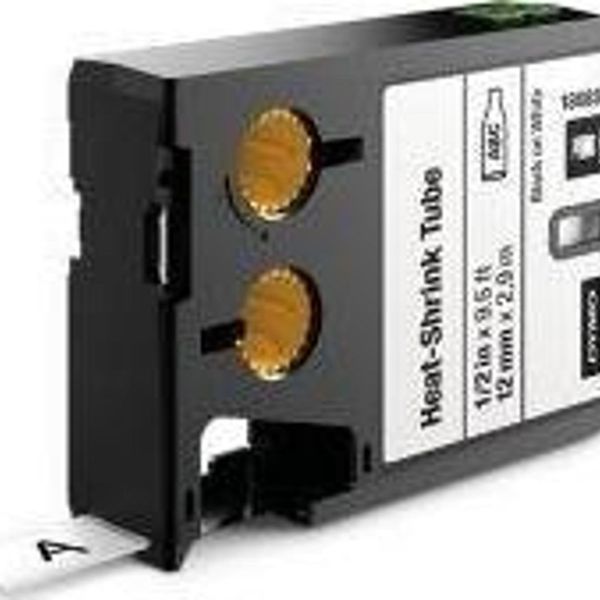 Dymo 1868810 XTL Siyah-Beyaz 12 mmx2.7 m Isıyla Küçülen Etiket