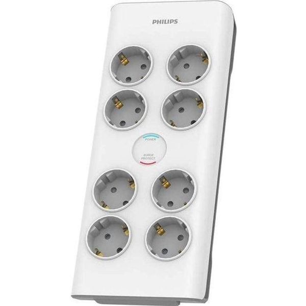 Philips SPN7080WA 8'li 2 mt 900J Akım Korumalı Priz