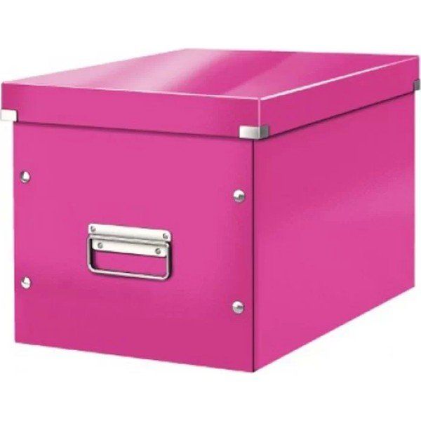 Leitz 6109 Wow C&S Pembe Orta Boy Küp Saklama Kutusu