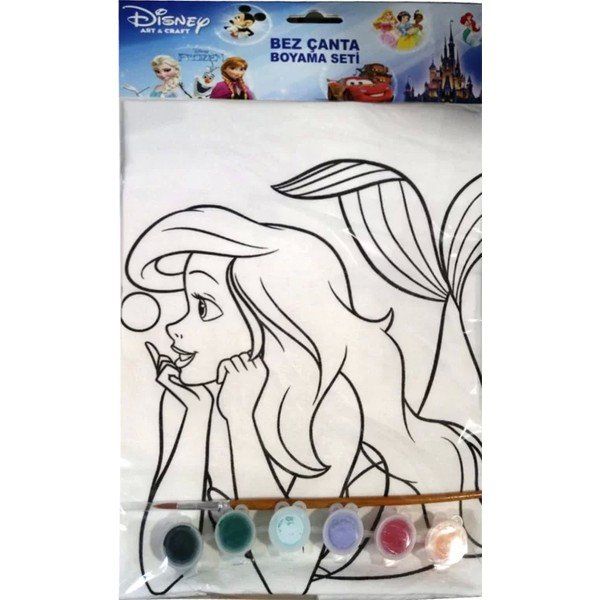 Ponart TWD-B105 The Walt Disney 35x42 cm Ariel Baskılı Çanta