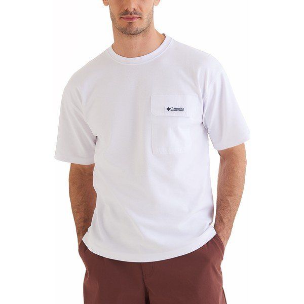 Columbia CS0376-100 CSC Heritage Beyaz Kısa Kollu Outdoor Erkek T-shirt