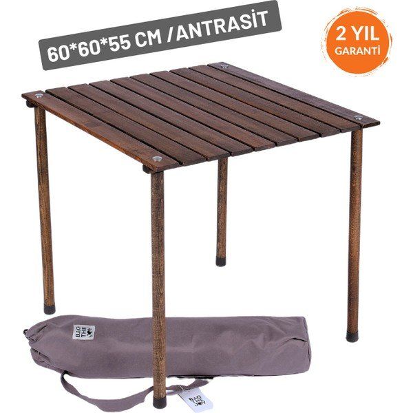Bag The Joy Antrasit 60x60x55 cm Rulo Kamp Masasi