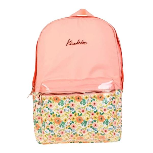 Kaukko K1734 Salmon Soft Floral Sırt Çantası
