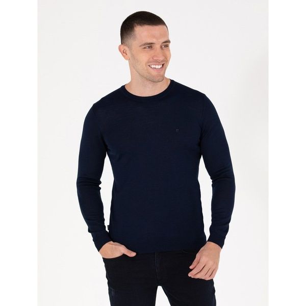 Pierre Cardin 50257301-VR033 Lacivert Erkek Kazak