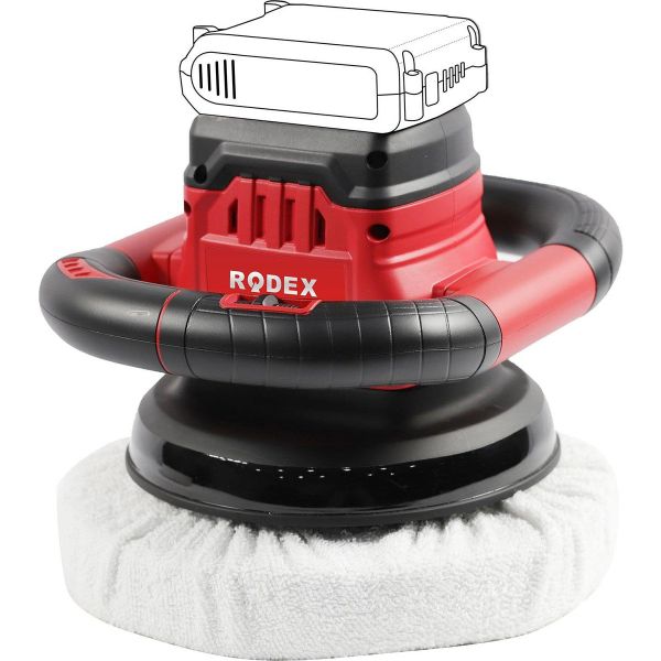 Rodex RPX2270 Bataryasız 20V Akülü Polisaj Makinesi