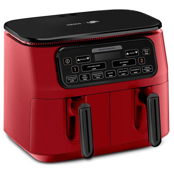 Karaca Air Pro Cook Duo Superfresh Kırmızısı Airfryer