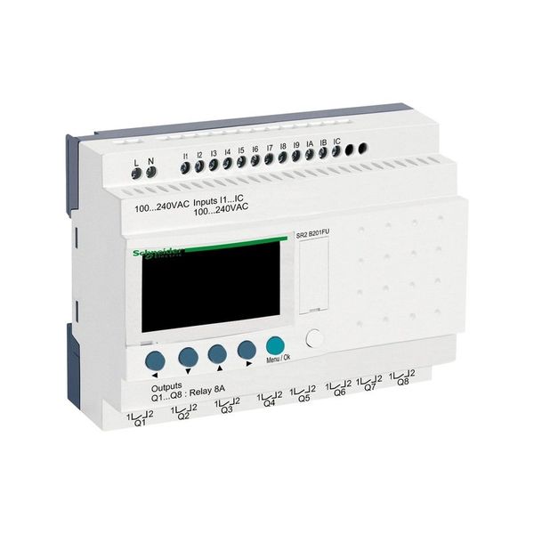 Schneider Electric Schneider SR2B201FU Zelio 100-240 Watt AC 20 I-O Kompakt Akıllı Röle