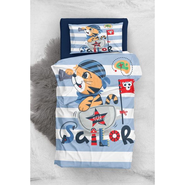 Monohome Tige Sailor 3d Pamuk Saten Bebek Nevresim Takımı