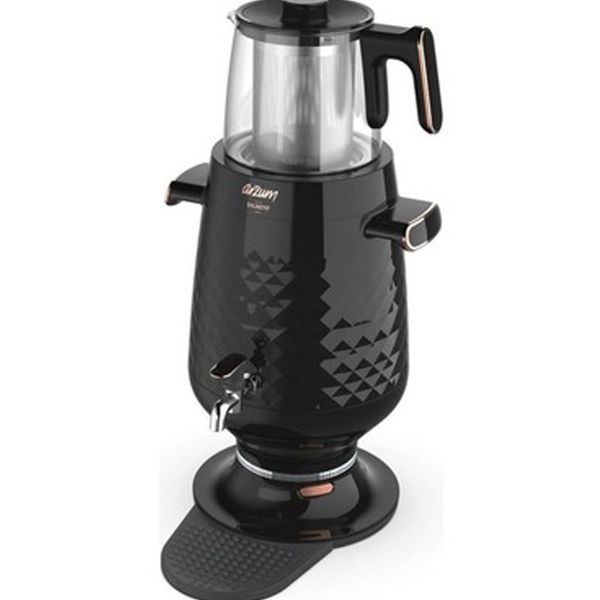 Arzum AR3083 500+ L Ehlikeyf 2200 W Cam Demlikli 3+ L Siyah Modern Semaver