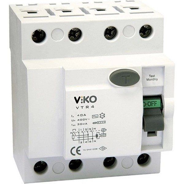 Viko 3x100 30 mA Kaçak Akım Koruma Rölesi
